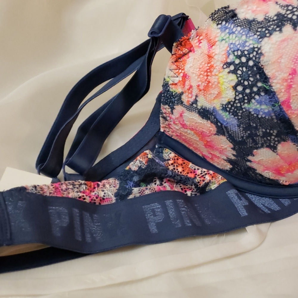 PINK VICTORIA SECRET BRASSIERE SZ 34DD - Picture 3 of 8